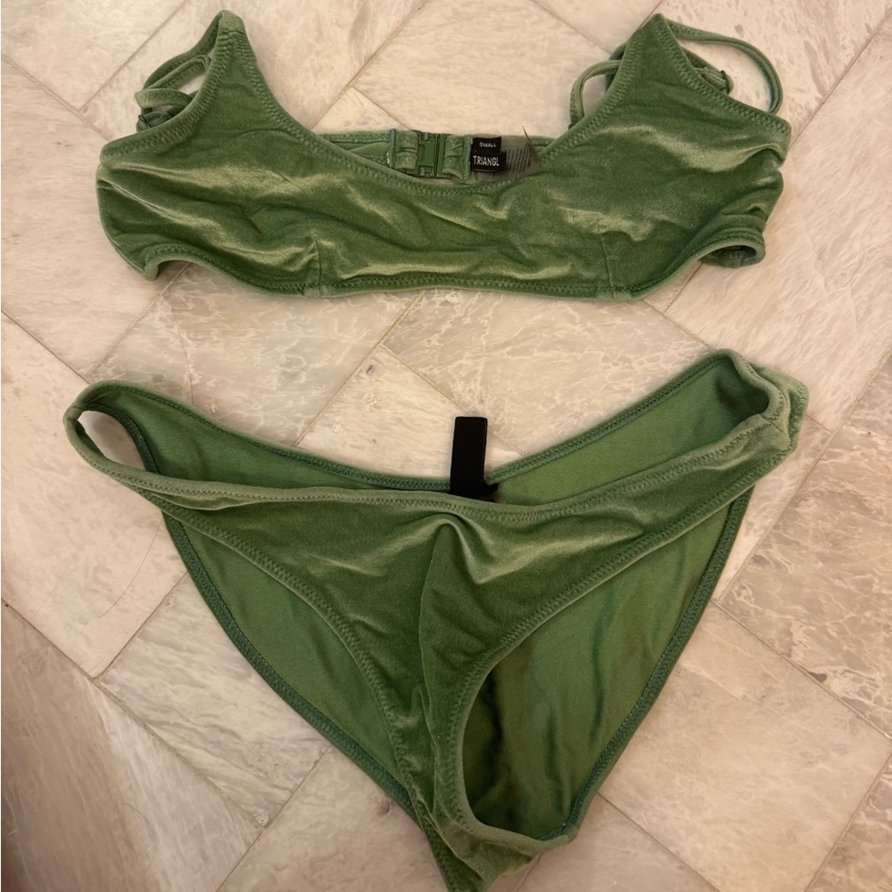 Triangl Swimwear Green Bikini Set